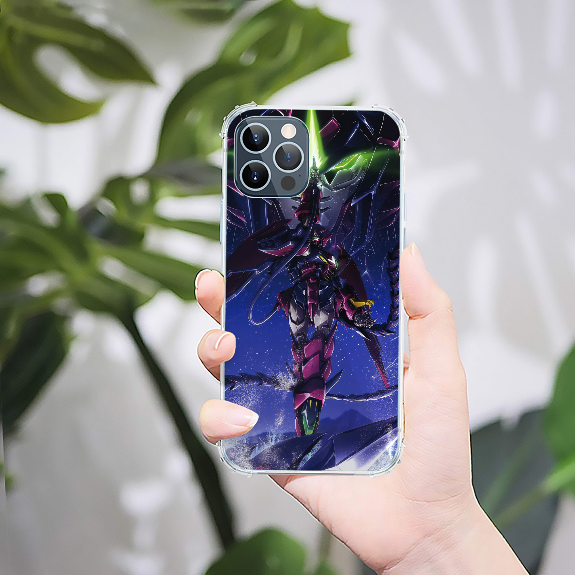 （画像用） 機動戦士ガンダム Mobile Suit Gundam 【iPhone 12シリーズ対応】透明スマホケース（クリアソフトケース）